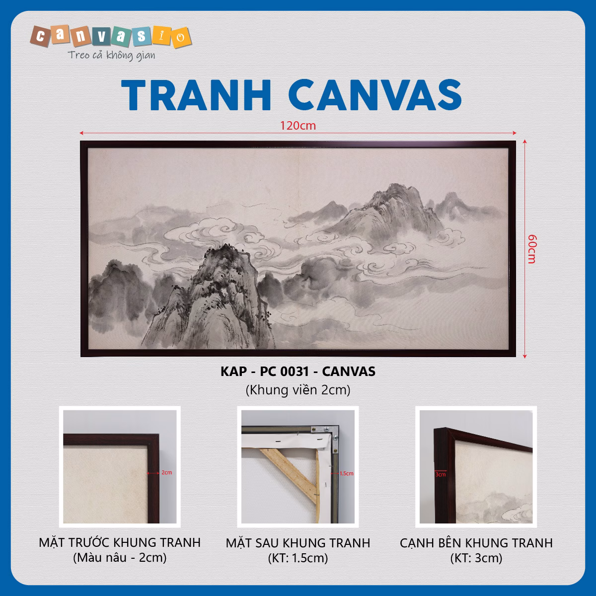 Tranh canvas phong cảnh sơn thủy | Mã KAP-PC 0031 Tranh canvas phong cảnh sơn thủy | Mã KAP-PC 0031