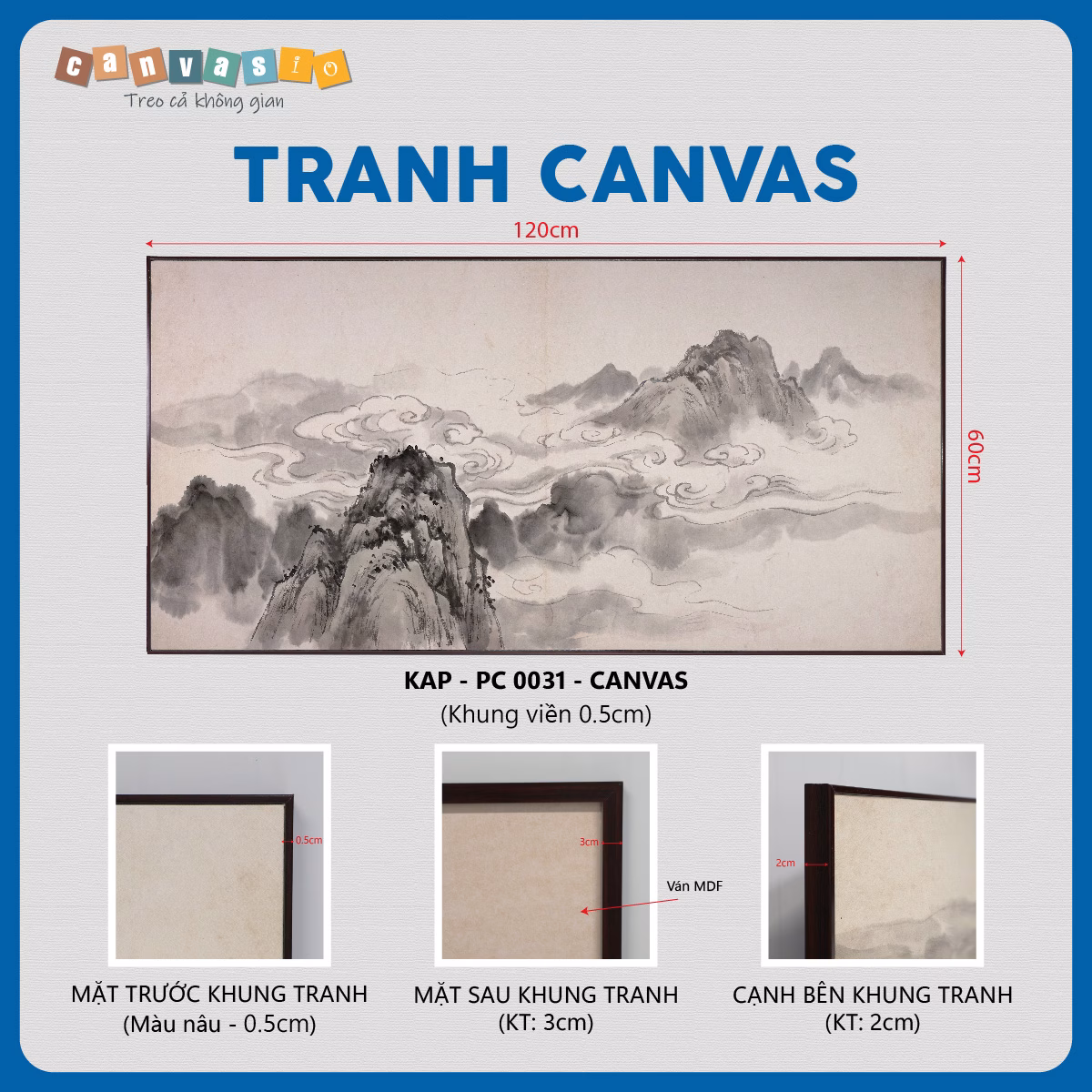 Tranh canvas phong cảnh sơn thủy | Mã KAP-PC 0031 Tranh canvas phong cảnh sơn thủy | Mã KAP-PC 0031