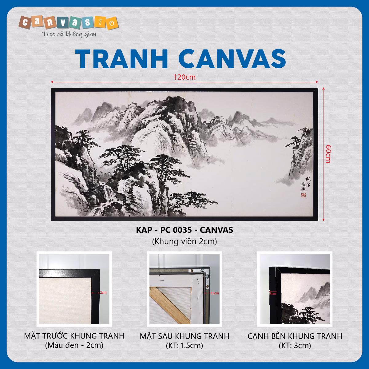 Tranh Canvas Phong Cảnh Núi Rừng | Mã KAP-PC 0035 Tranh Canvas Phong Cảnh Núi Rừng | Mã KAP-PC 0035