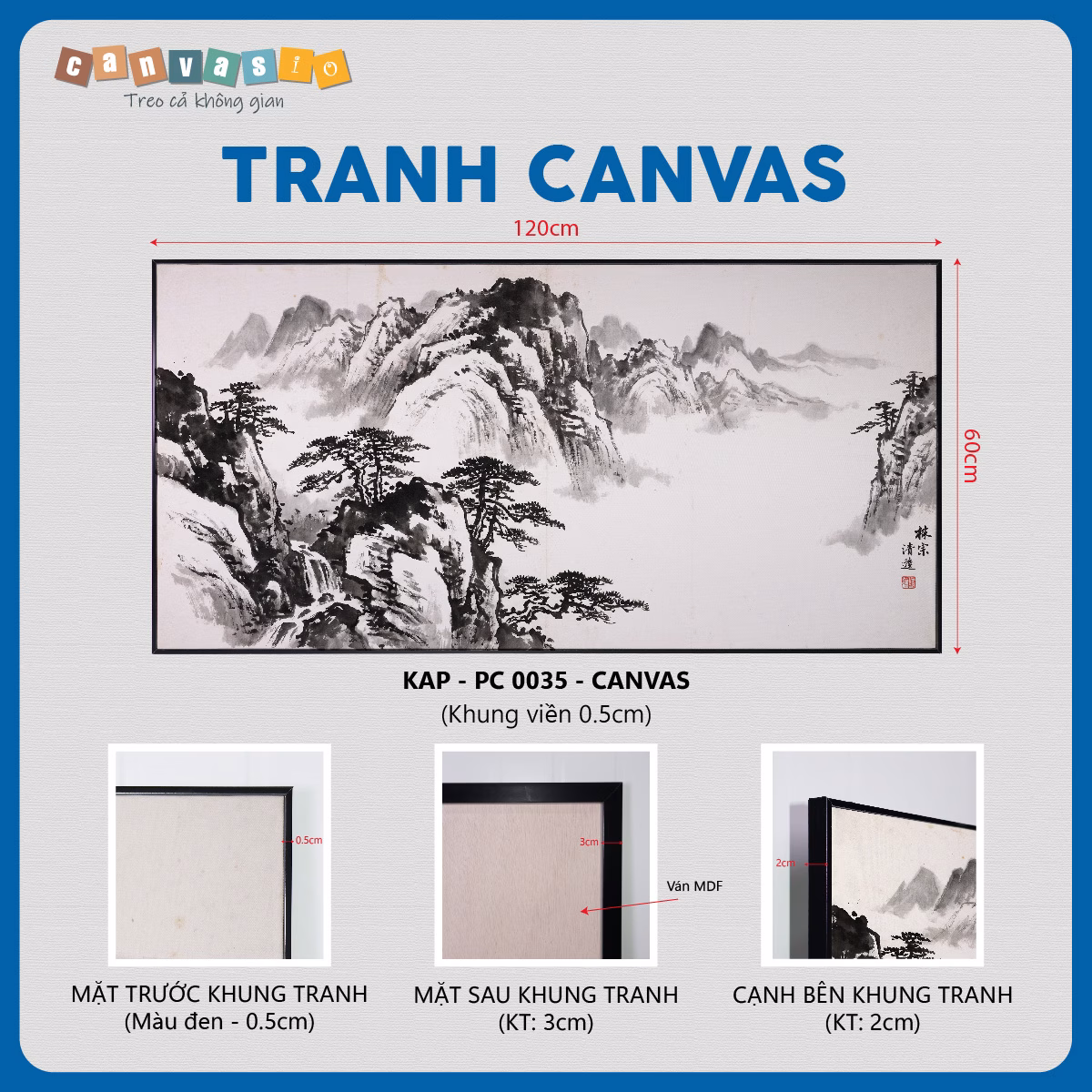 Tranh Canvas Phong Cảnh Núi Rừng | Mã KAP-PC 0035 Tranh Canvas Phong Cảnh Núi Rừng | Mã KAP-PC 0035