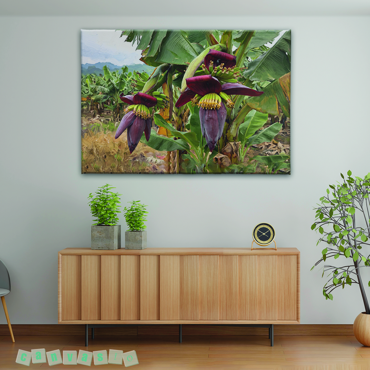Tranh canvas Hoa chuối rừng Tây Nguyên | Mã số KAP-HL 0021 Tranh canvas Hoa chuối rừng Tây Nguyên | Mã số KAP-HL 0021