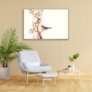 Tranh canvas chim sẻ hoa mai | Mã số KAP-PC 0011