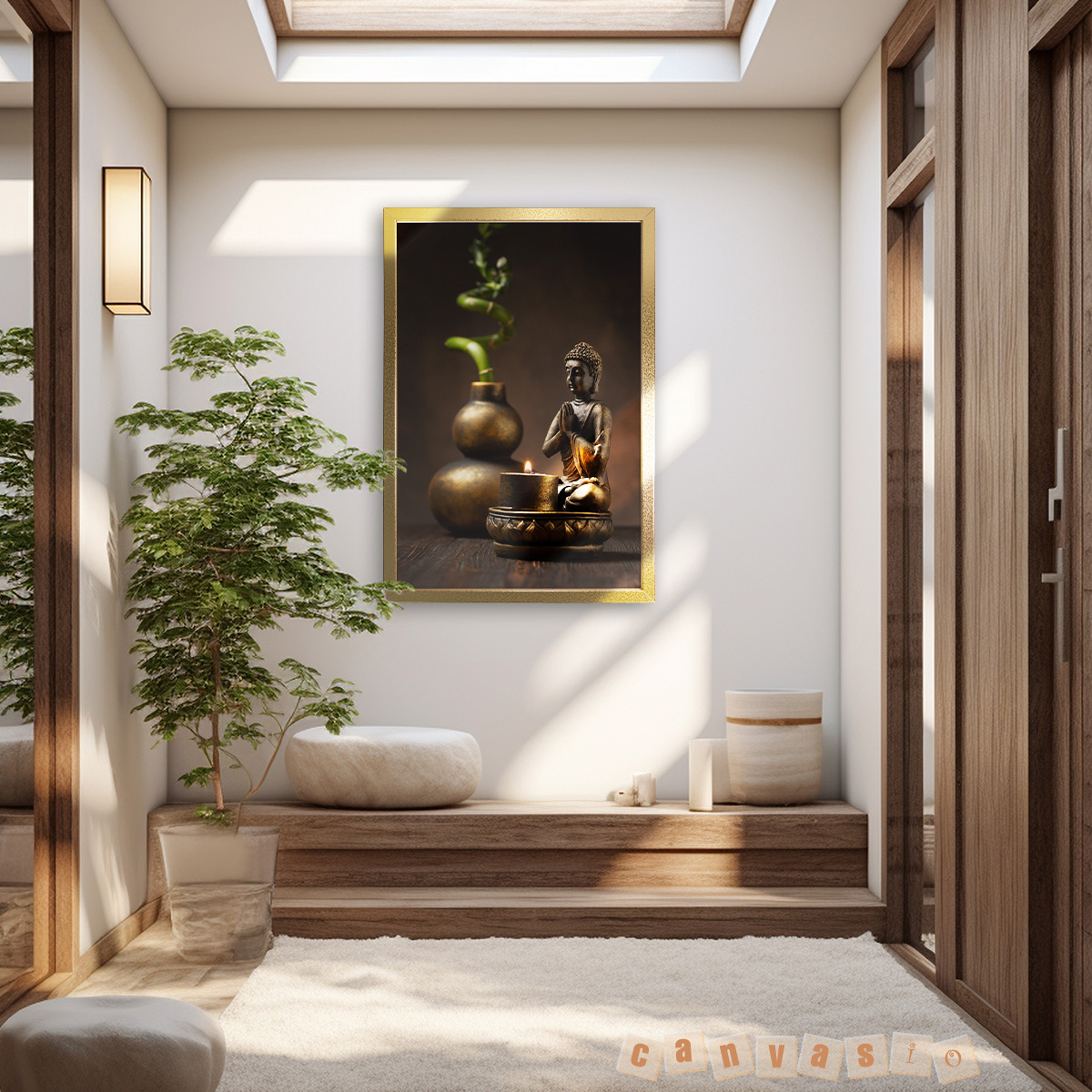 Tranh canvas Phật Giáo tĩnh tâm | Mã số KAP-PG 0005 Tranh canvas Phật Giáo tĩnh tâm | Mã số KAP-PG 0005
