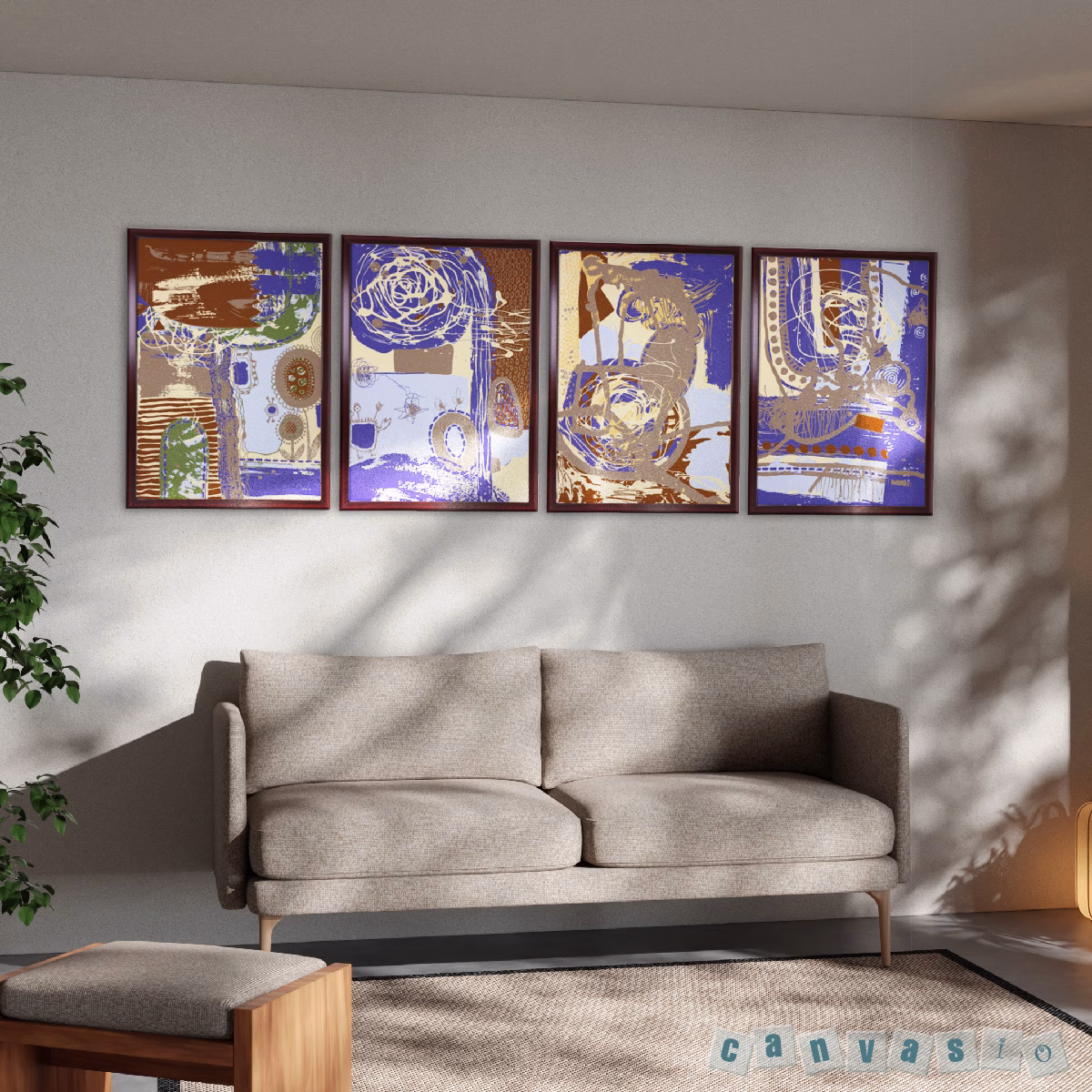 Vẻ đẹp trừu tượng và hiện đại từ bộ tranh Canvas | Mã KAP-TT 0023 Vẻ đẹp trừu tượng và hiện đại từ bộ tranh Canvas | Mã KAP-TT 0023