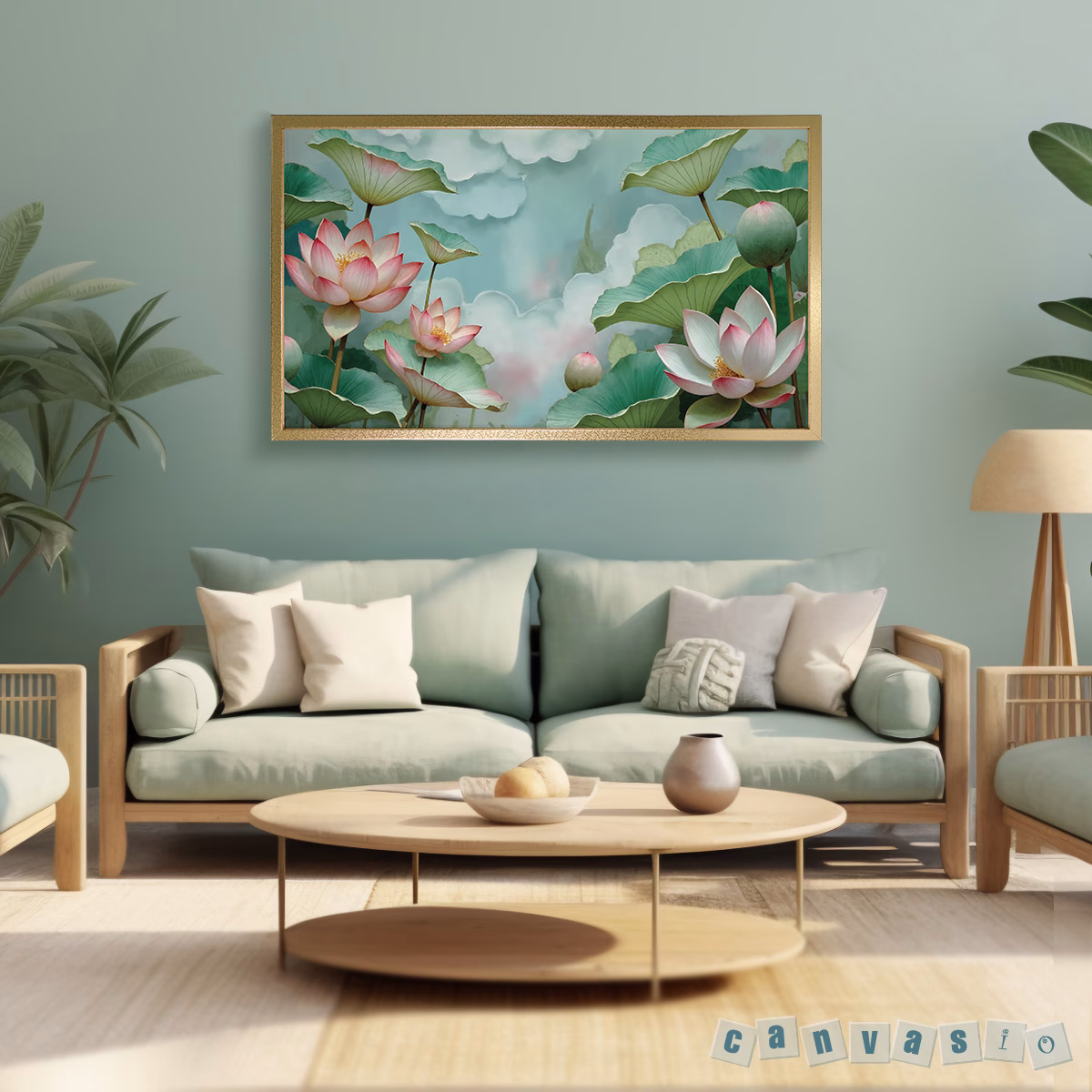 Tranh hoa sen nghệ thuật sâu lắng | Mã KAP-HS 0010 Tranh hoa sen nghệ thuật sâu lắng | Mã KAP-HS 0010
